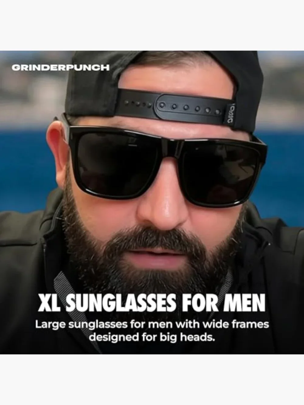 XL Polarized Sunglasses for Men Big Heads Wide Extra Large UV400 Fishing